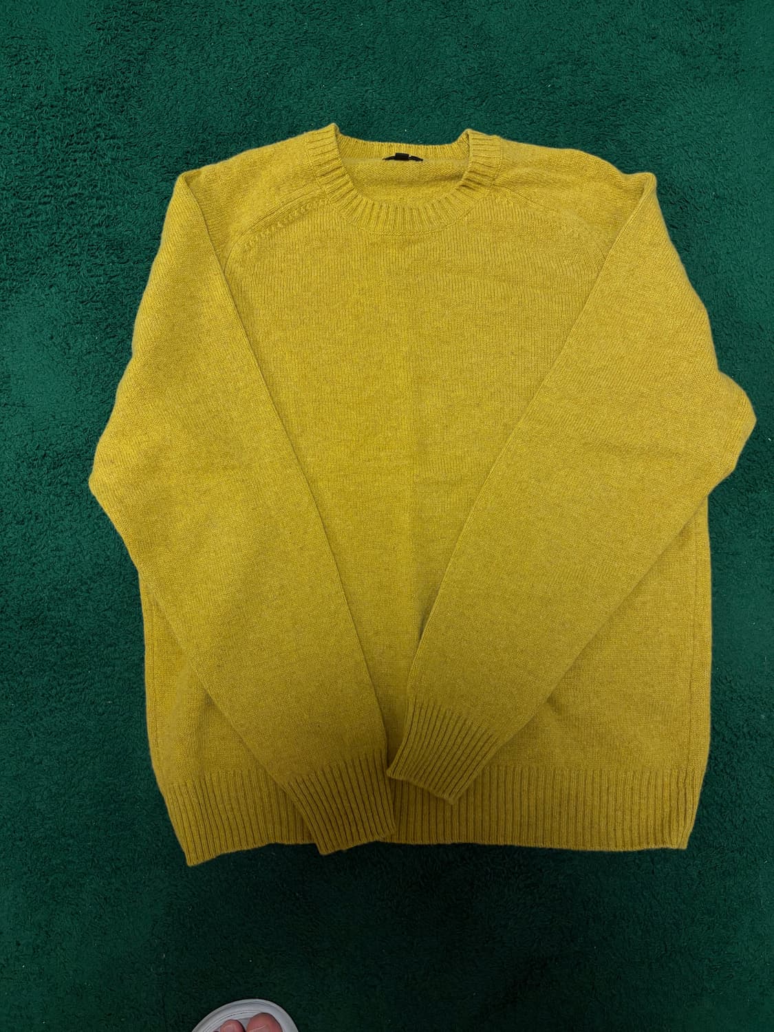 XL) 유니클로 램스울 니트 머스타드 상품이미지2