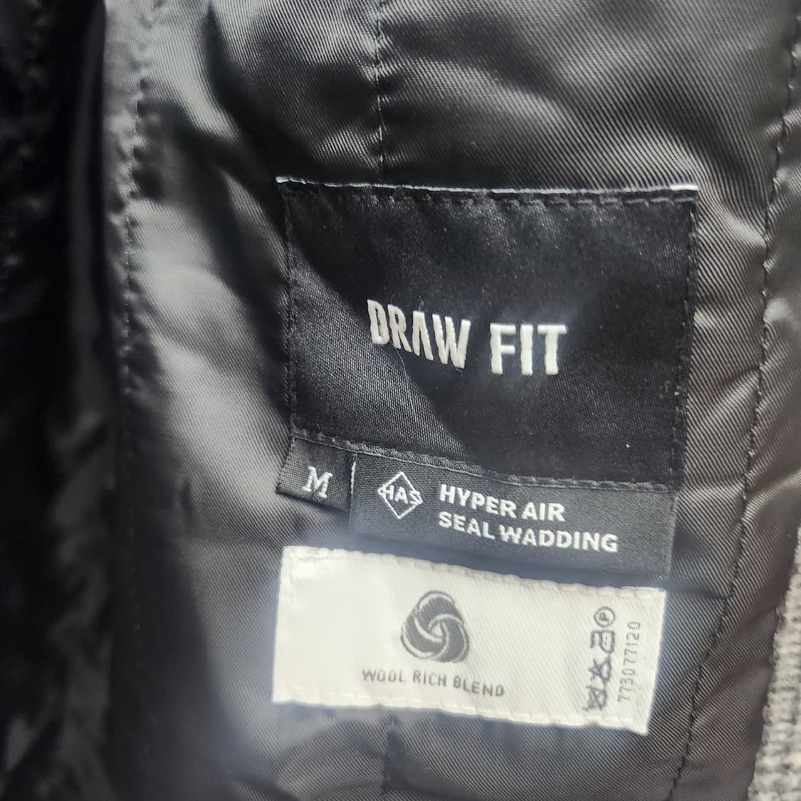 드로우핏 체크패턴 롱 버진울 혼방 코트 M(M) 상품이미지5