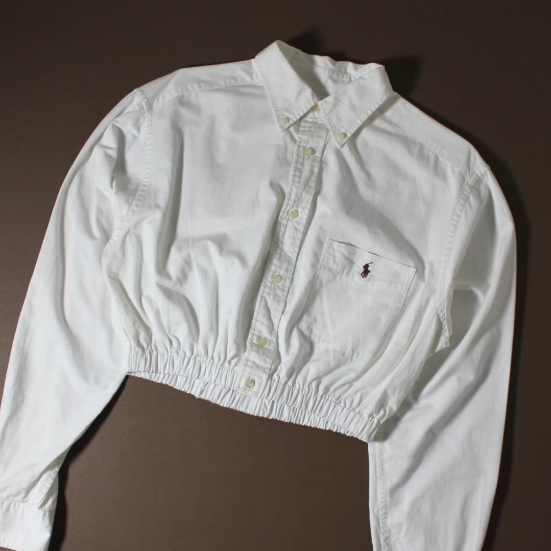 Polo 폴로 랄프로렌 화이트 크롭셔츠 상품이미지2