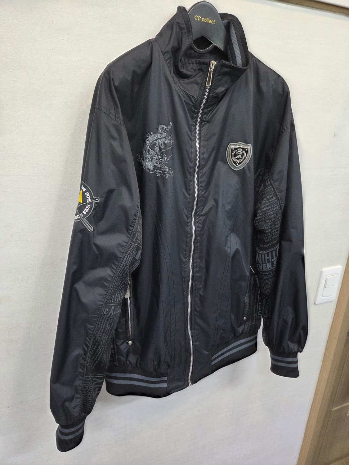아디다스 빈티지 레터링 자수 프린팅 모터사이클 자켓 L xl 상품이미지7