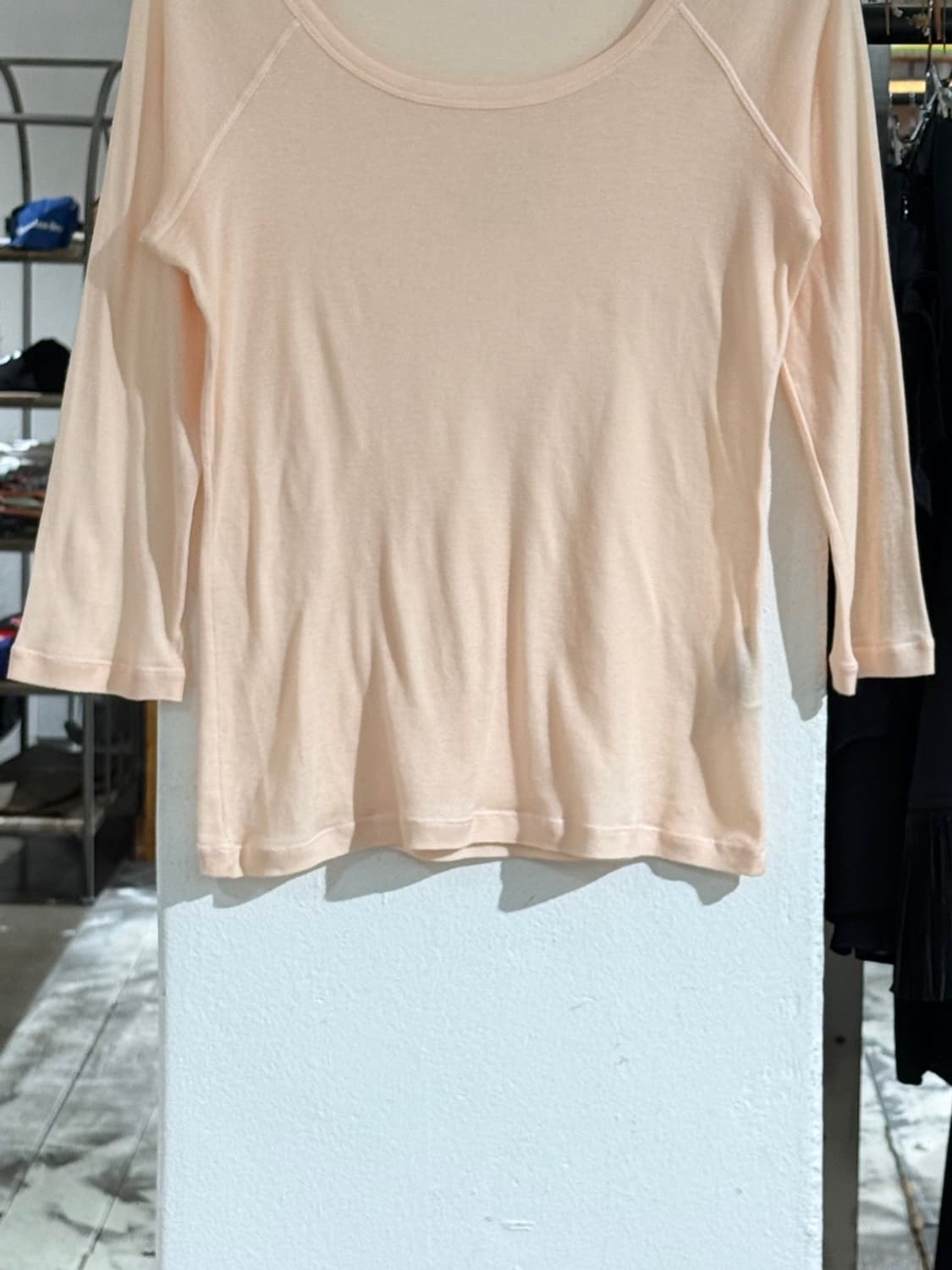 질샌더 라이트 애프리콧 래글런 슬리브 7부 티셔츠 상품이미지5