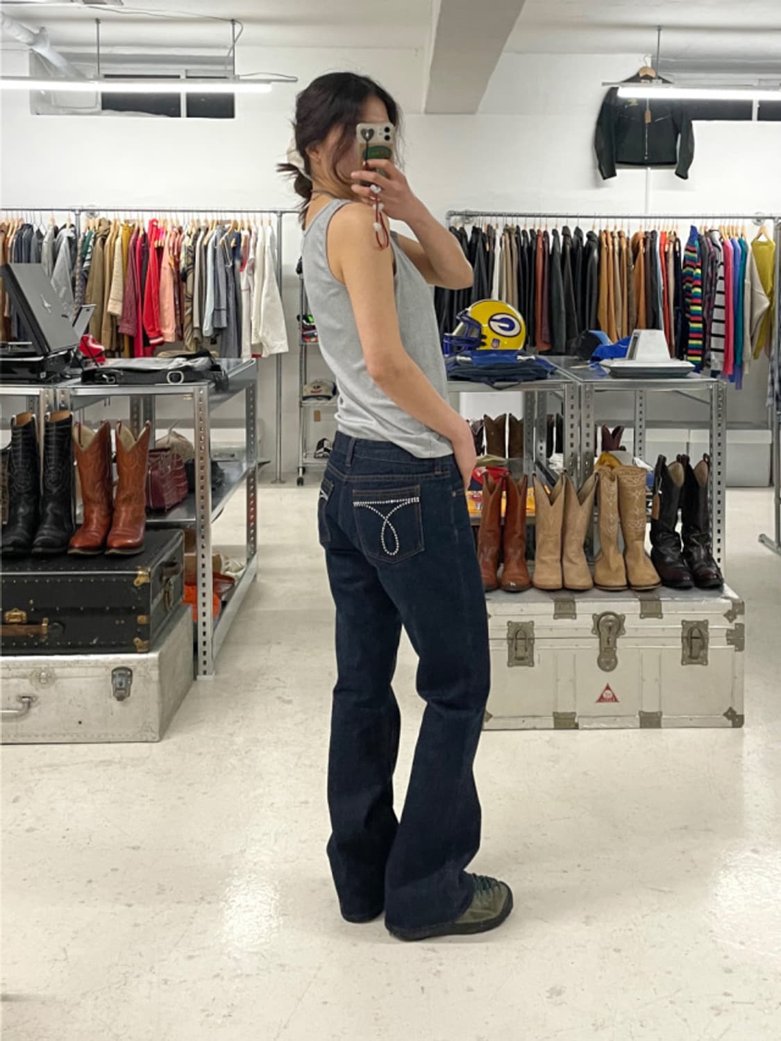 CALVIN KLEIN y2k low-rise boots cut 상품이미지2