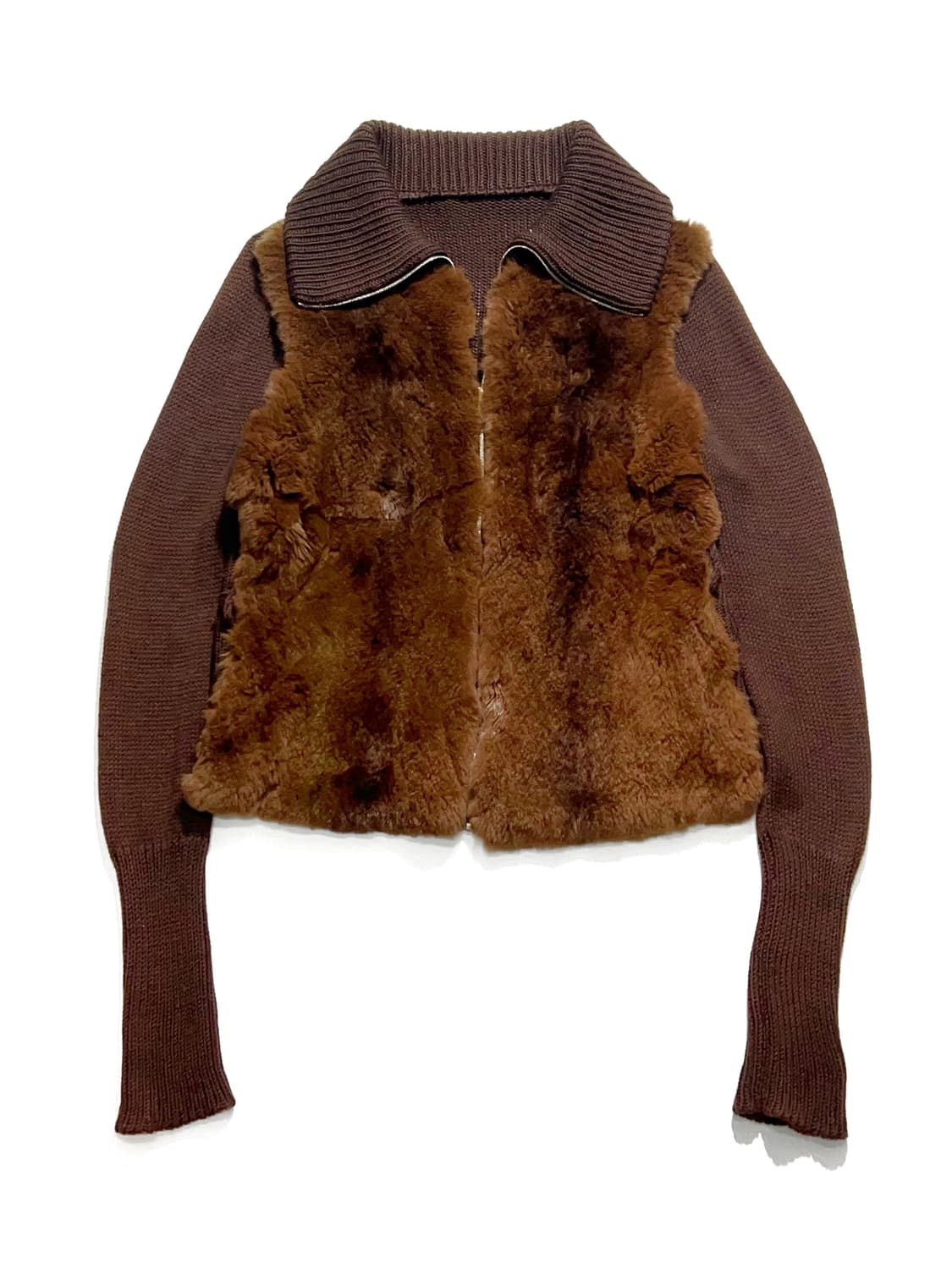 Aigner Fake fur Zip Up Cardigan  상품이미지1