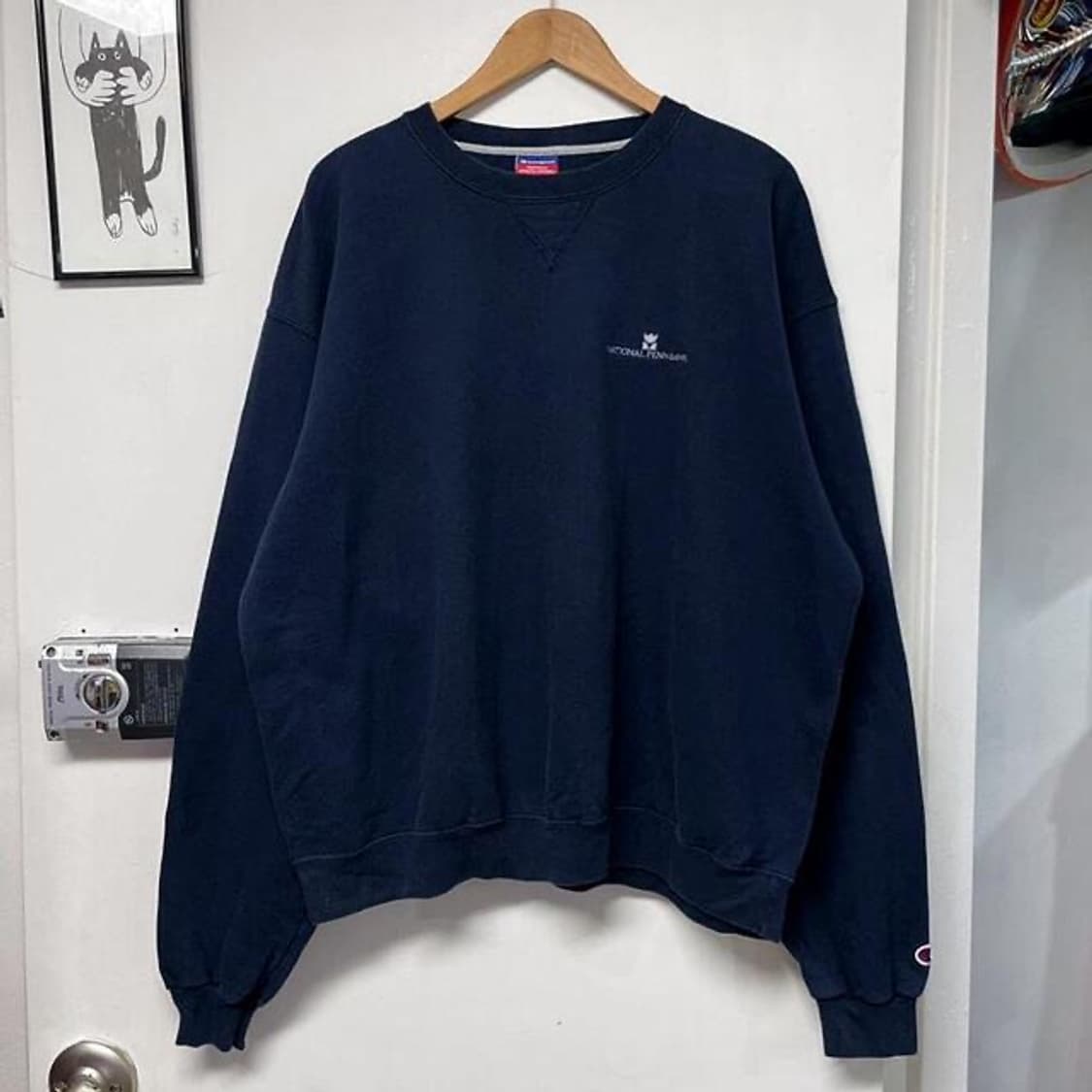 90s 챔피온 네셔날 펜 뱅크 맨투맨 (2XL)   상품이미지1