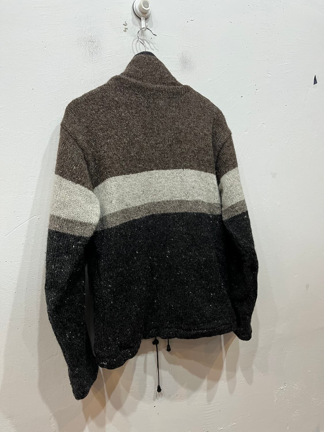 Made in NEPAL 퓨어울 니트집업  상품이미지6