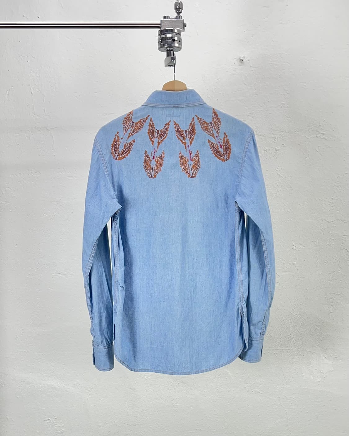 캐피탈 웨스턴 펄 스냅 요크 데님 셔츠 상품이미지6