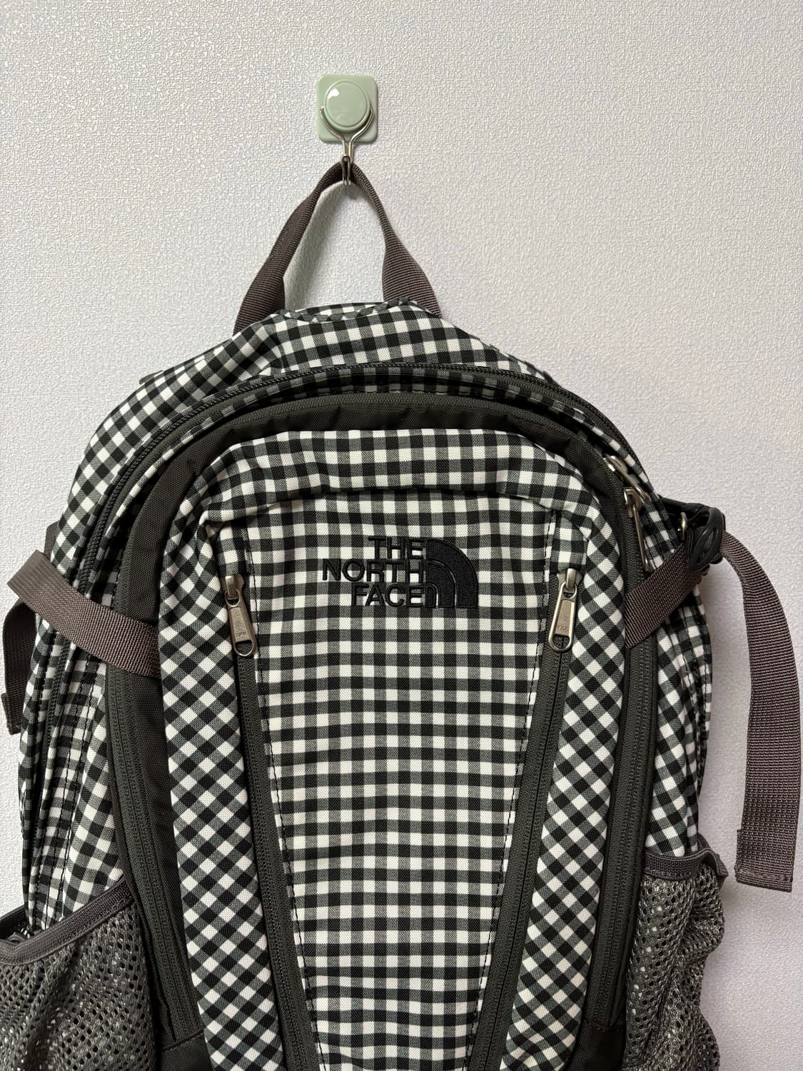 노스페이스 체크 백팩 빈티지 싱글샷 모리걸 가방 일본 도트 상품이미지2