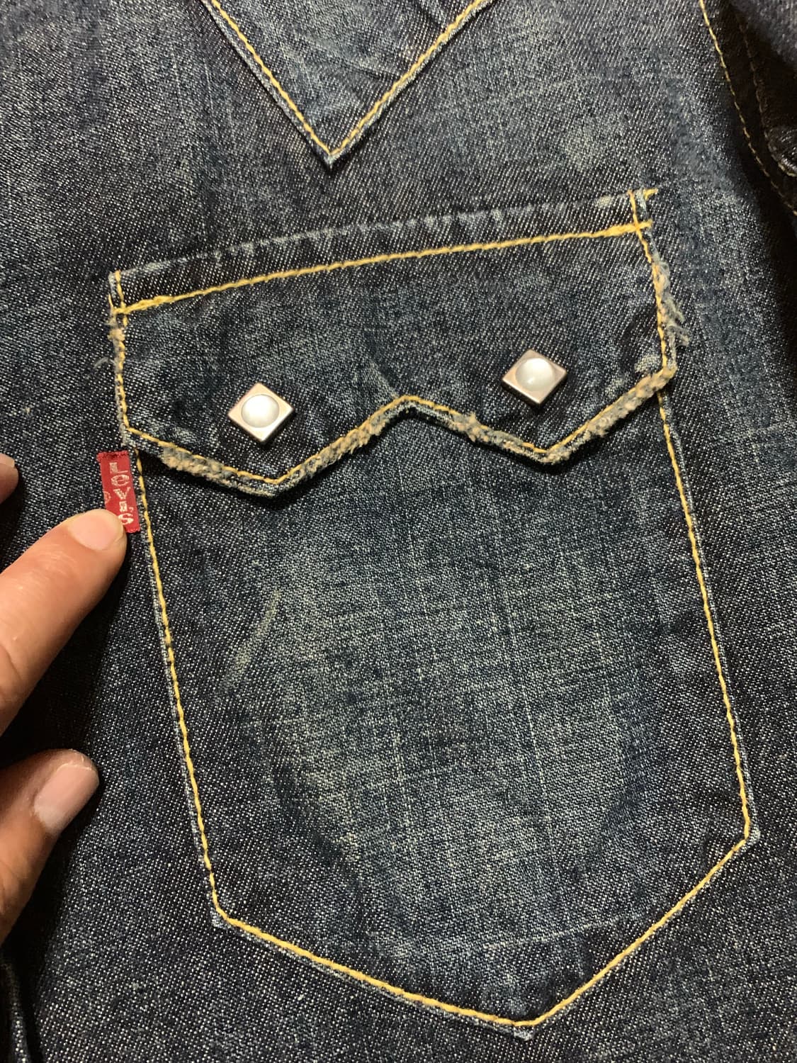 LEVIS 리바이스 레드룹 00'S 웨스턴 데님셔츠(M 사이즈) 상품이미지5
