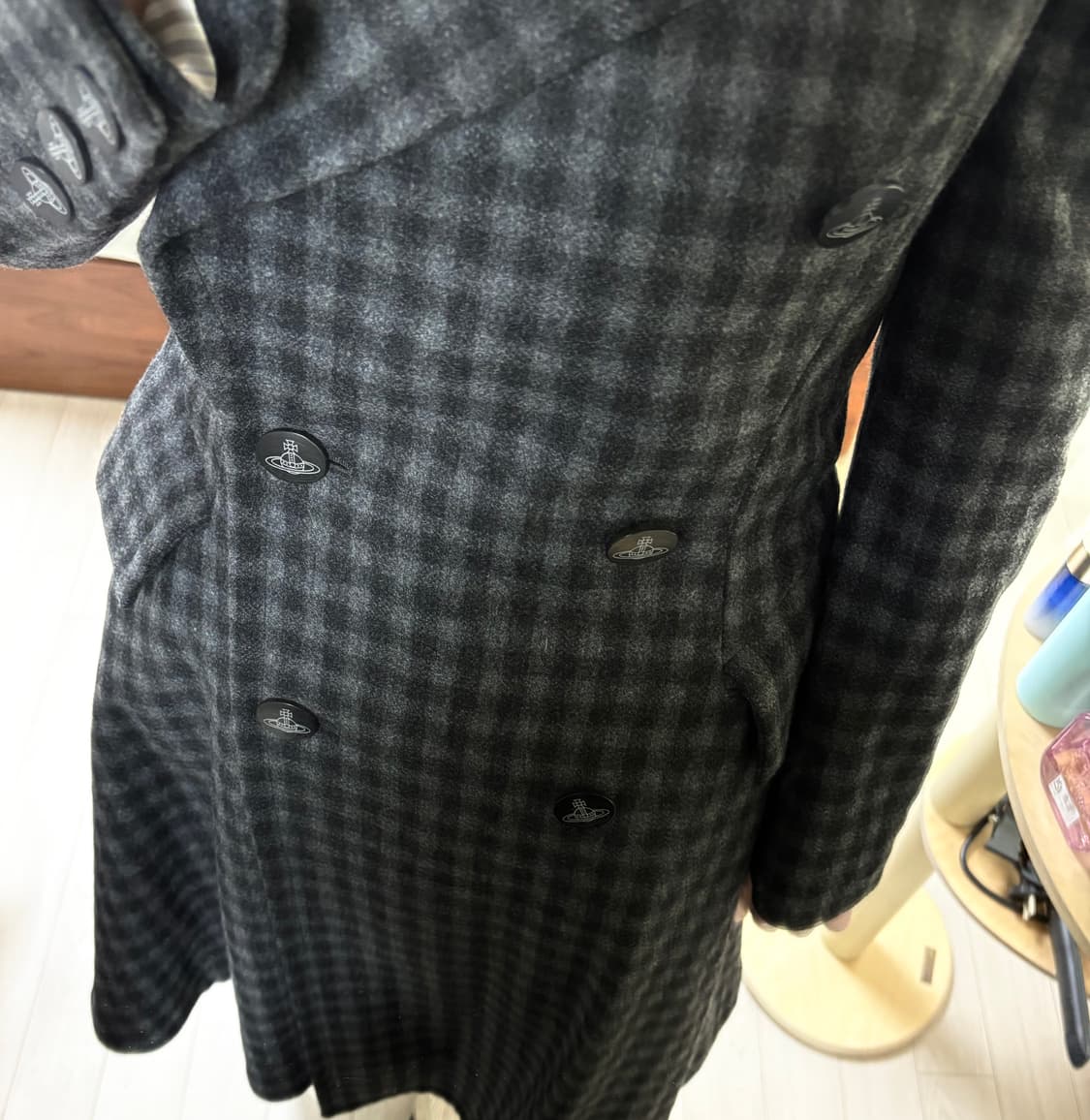 비비안웨스트우드 체크 코트 38 상품이미지5