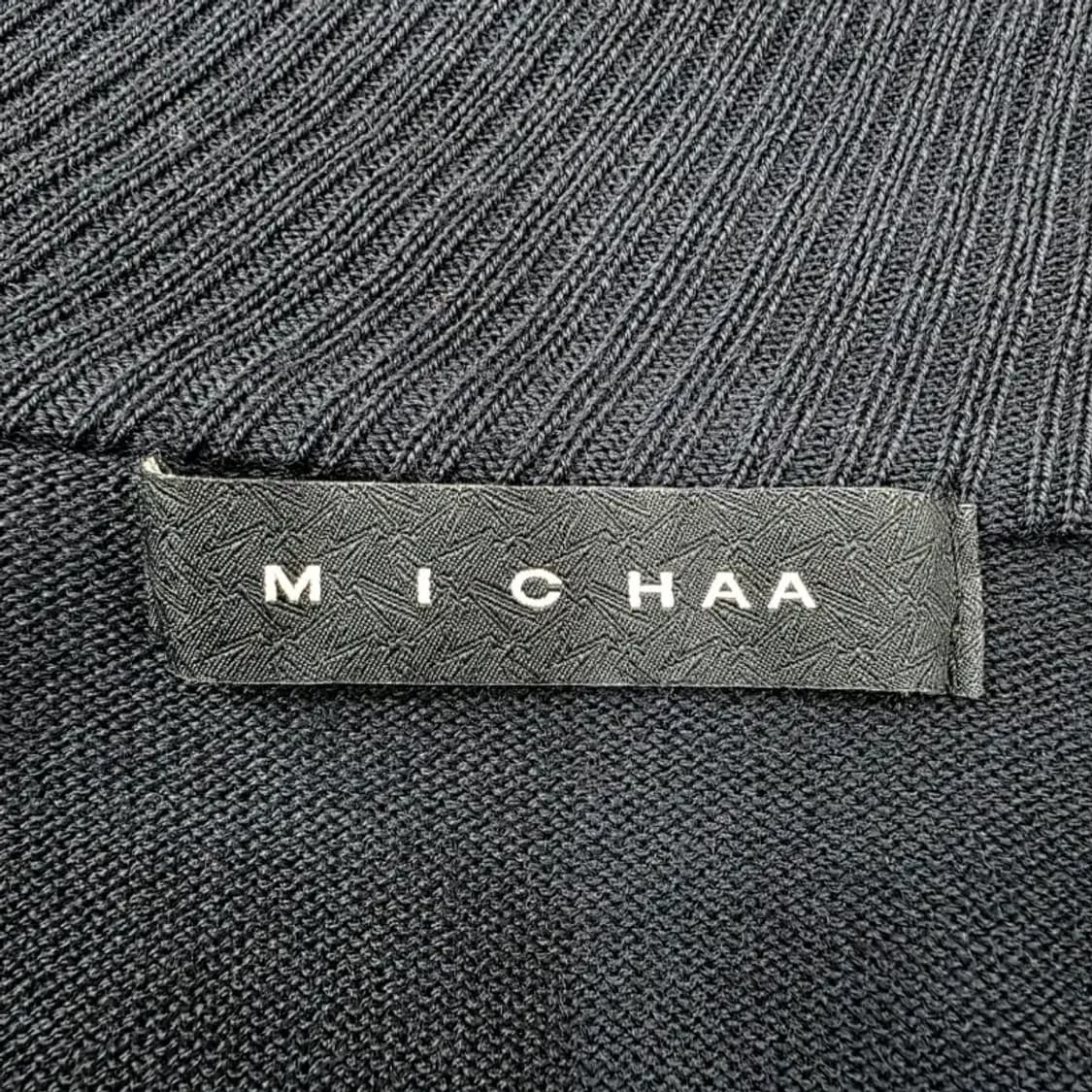 미샤(MICHAA) 울 100% 비대칭 숄카라 롱 가디건 ~66 상품이미지8