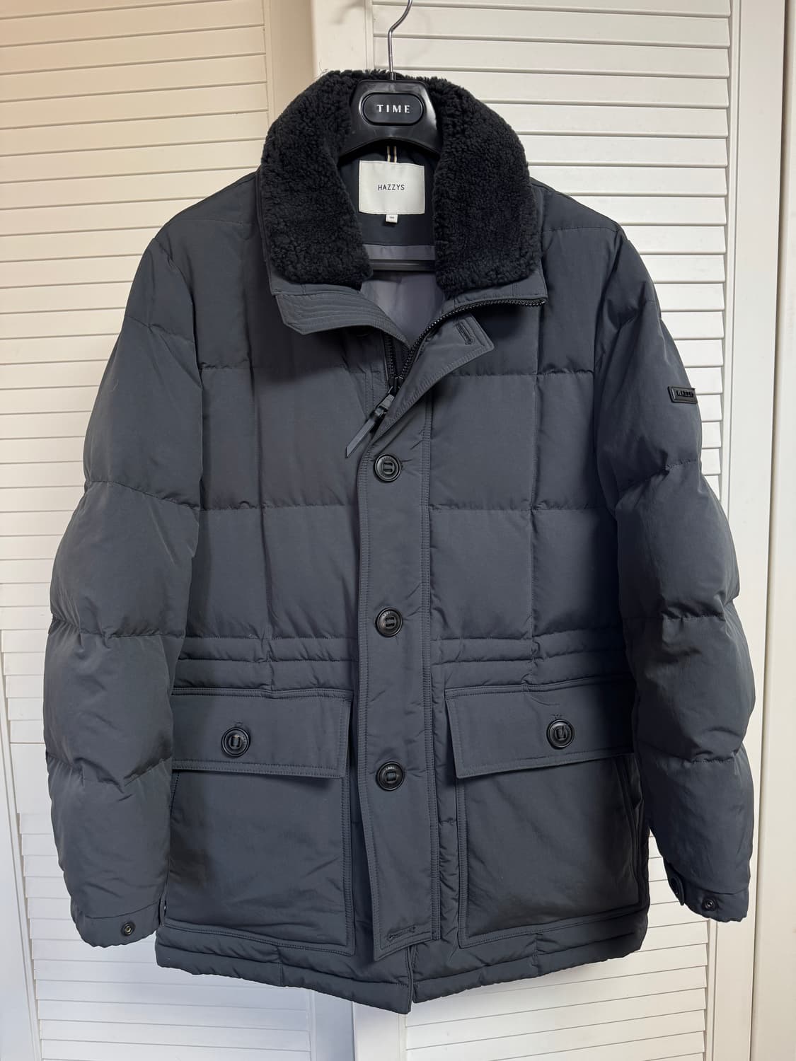 23FW 헤지스 양털 카라코람 구스다운 패딩 100 상품이미지1