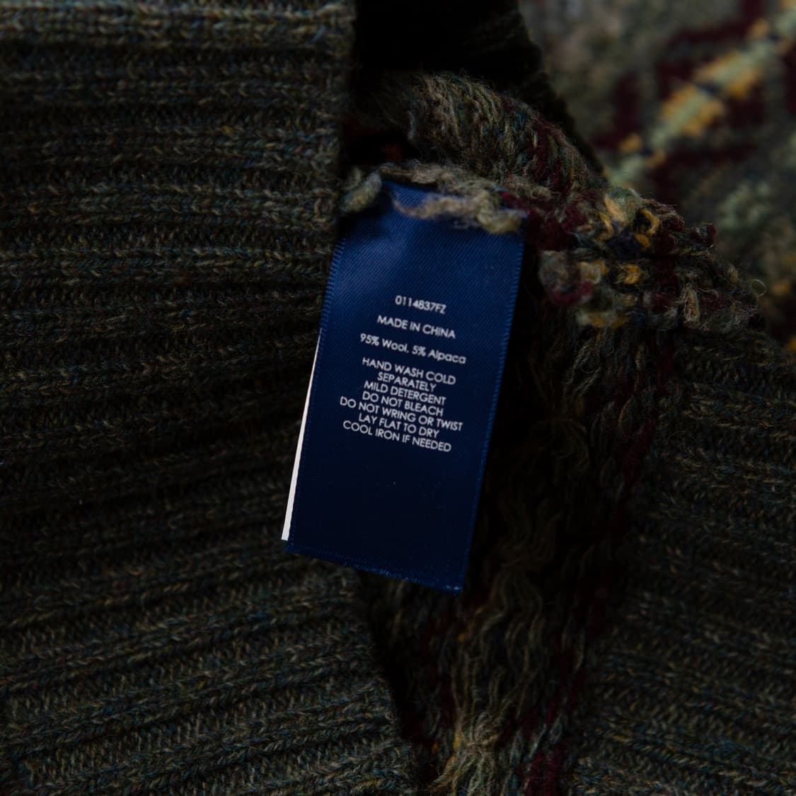 폴로 랄프로렌 알파카 울 페어아일 니트 스웨터 그린 상품이미지5