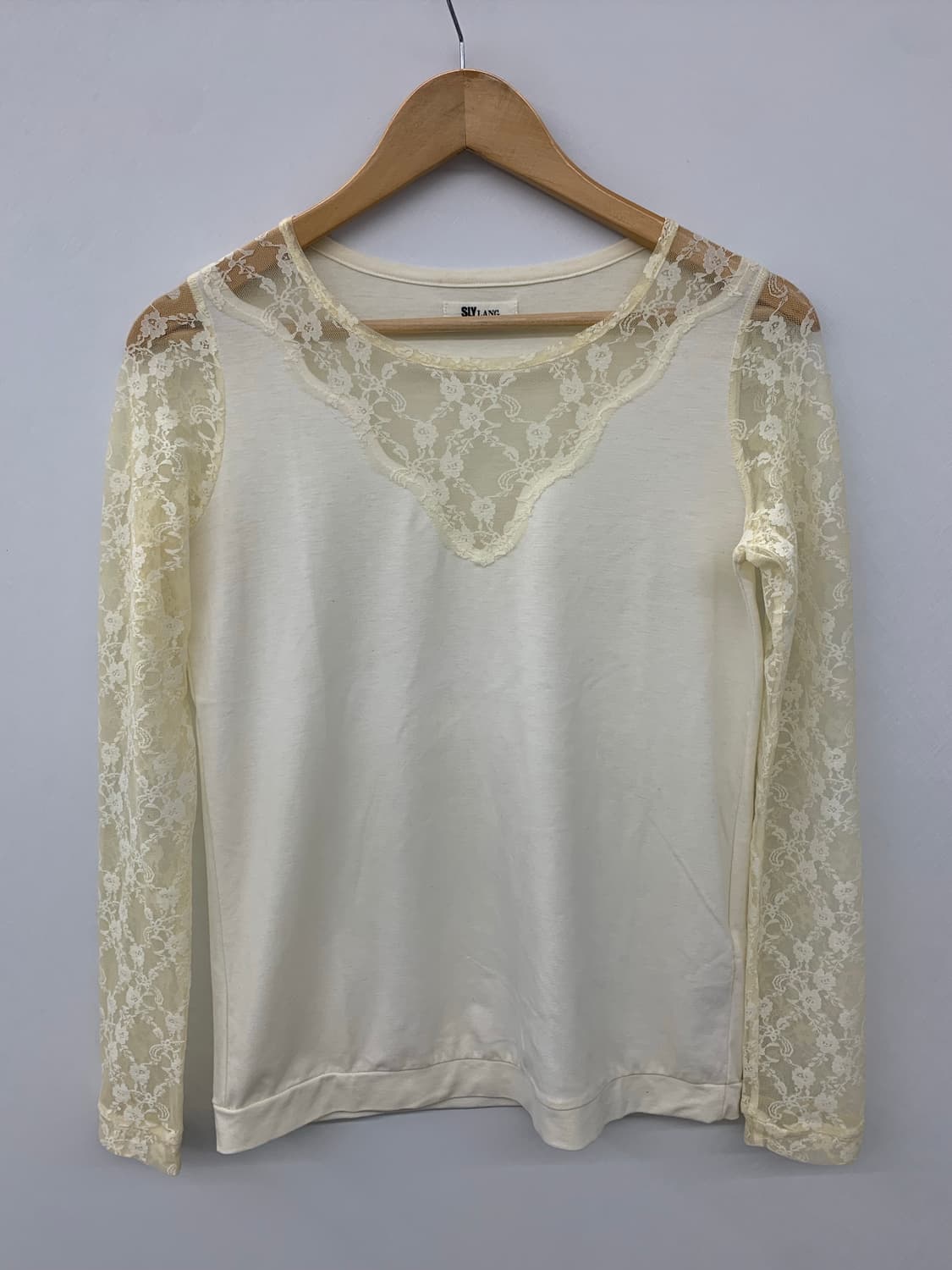 Sly lang 바닐라 레이스 탑 상품이미지3