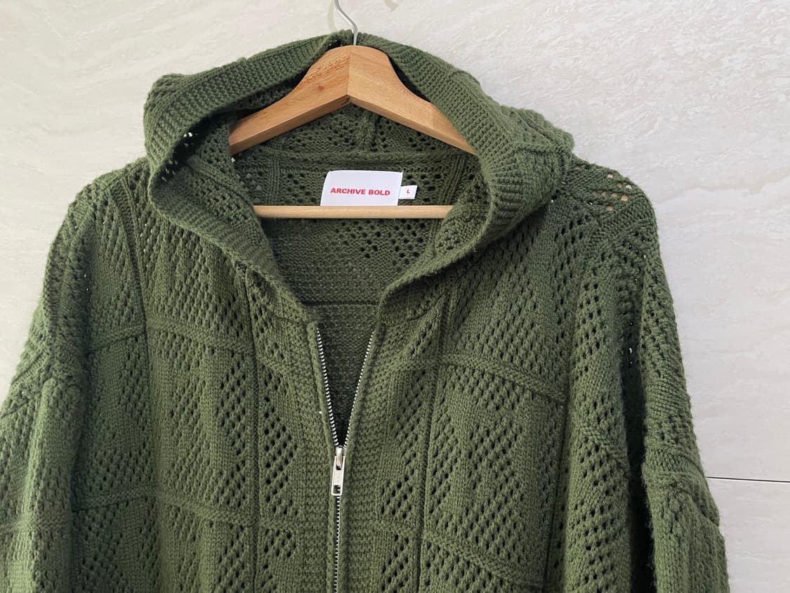 아카이브 볼드 / 그물 후드 집업, 망사 후드 / L 상품이미지2