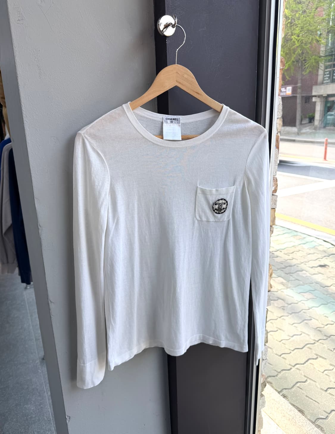 38/ 샤넬 05AW 비즈로고 슬리브 긴팔 상품이미지2