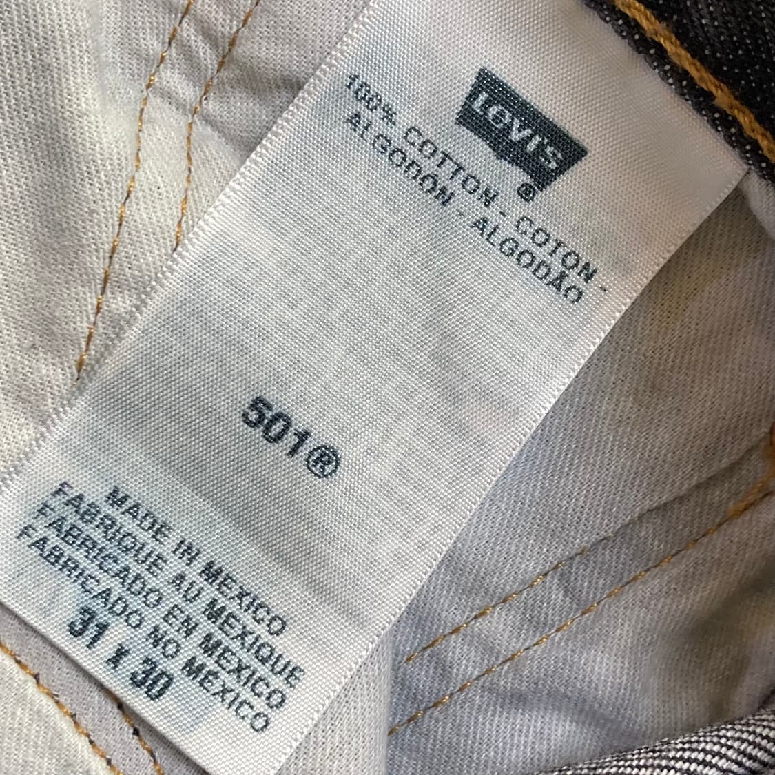 리바이스 501 블랙진 데님팬츠 W31 L30 상품이미지5