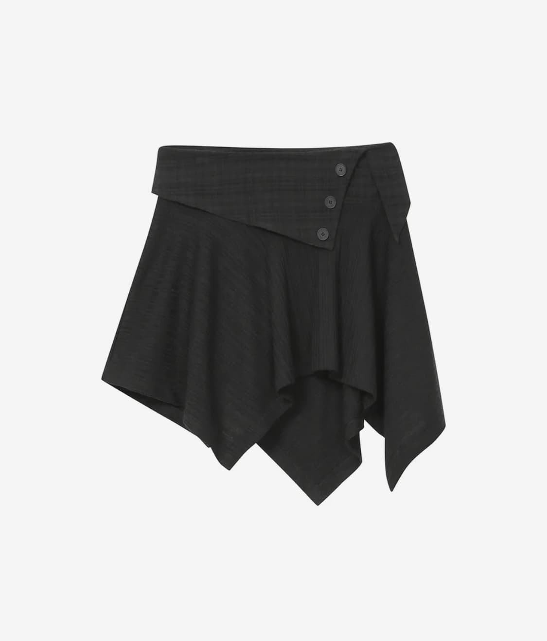 미세키서울 치마 Unbalanced flow mini skirt BLAC 상품이미지2