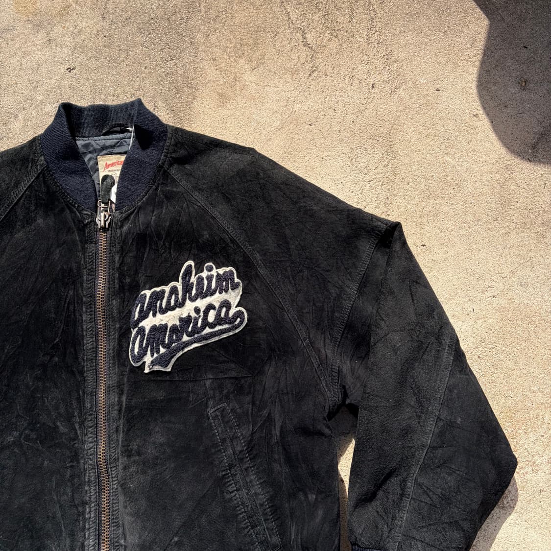 90s USA ANAHEIM 빈티지 스웨이드 자켓 L 상품이미지2