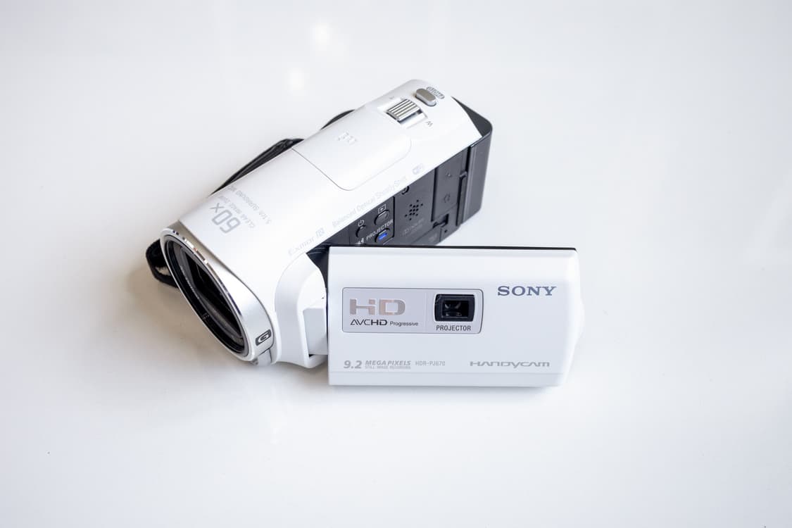 Sony HDR -PJ670 화이트 한글판 / 빈티지 디지털 캠코더  상품이미지1