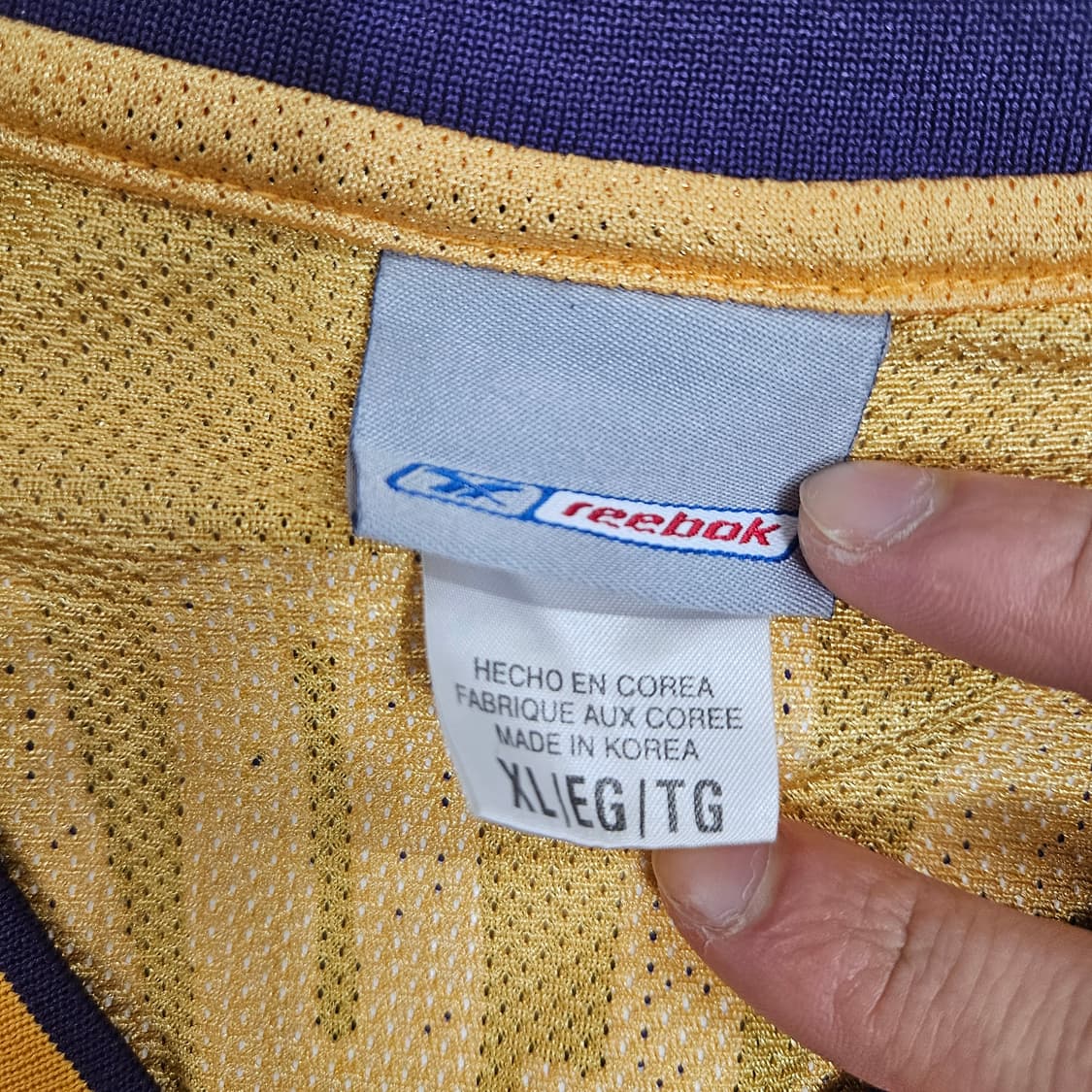 리복 레이커스 칼 말론 져지 XL 상품이미지5