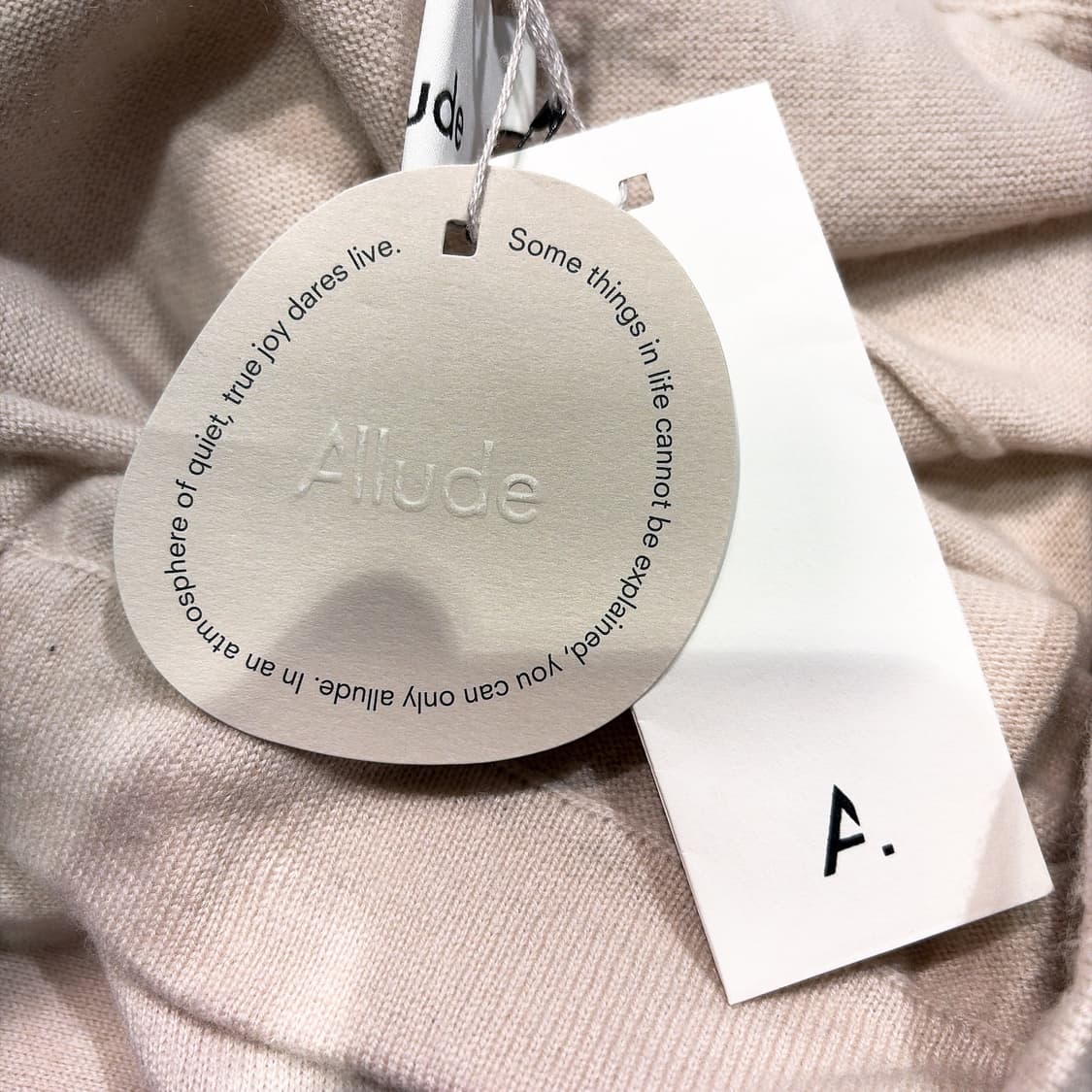 (정품/새상품) Allude 얼루드 여성 크림 캐시미어100% 니트 팬츠 상품이미지5