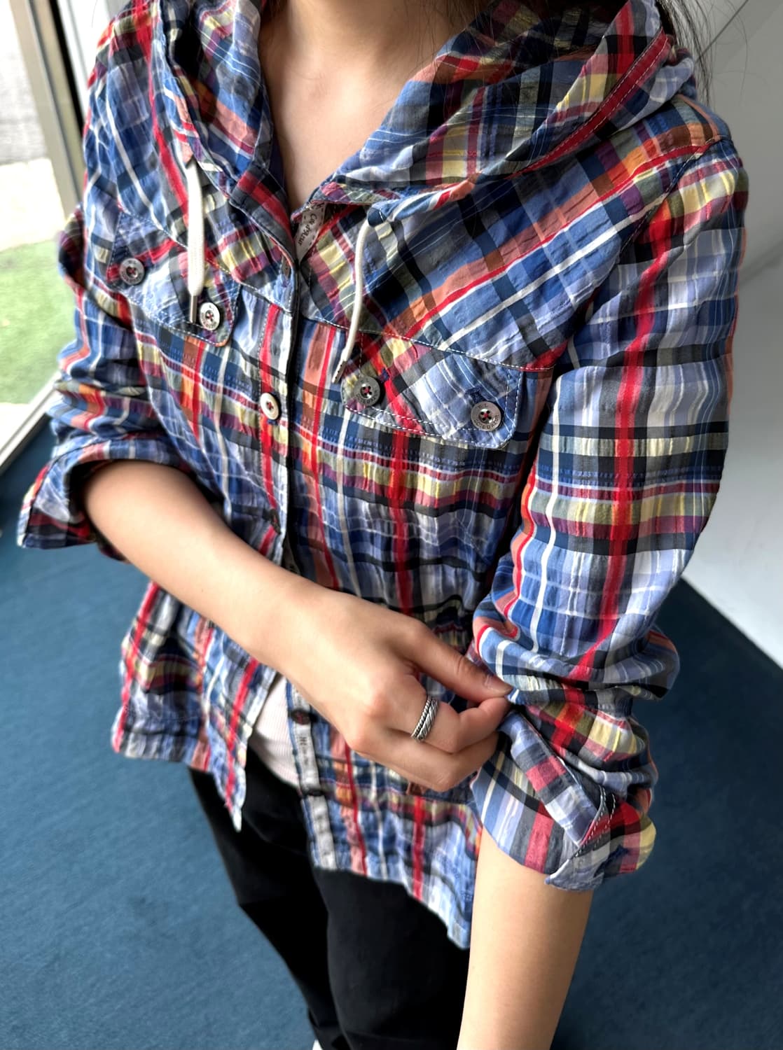 Cotton poly volume fabric design jacket 상품이미지9