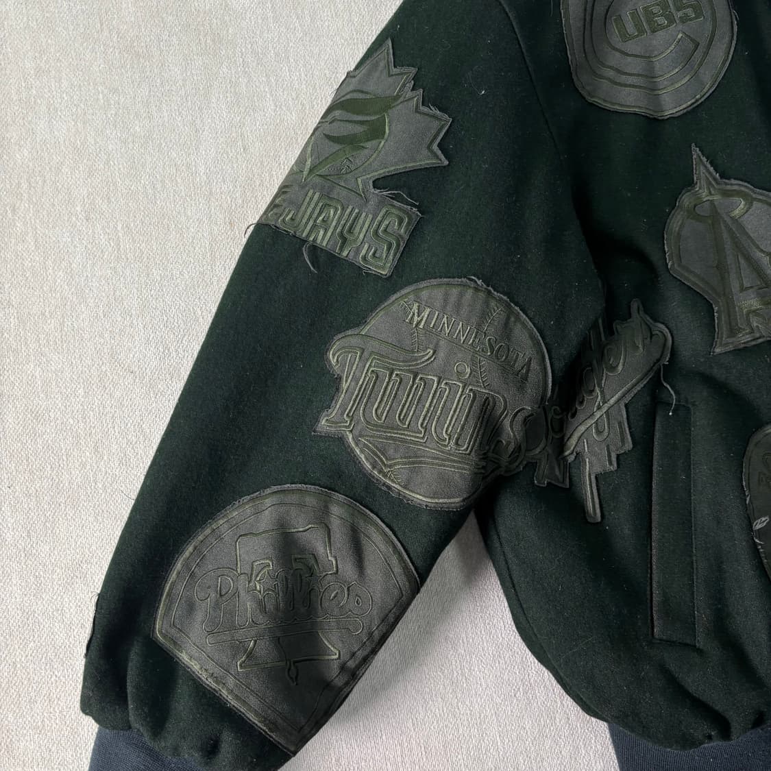 105 제프해밀턴 JH 90s MLB 멀티패치 바시티 자켓 상품이미지4