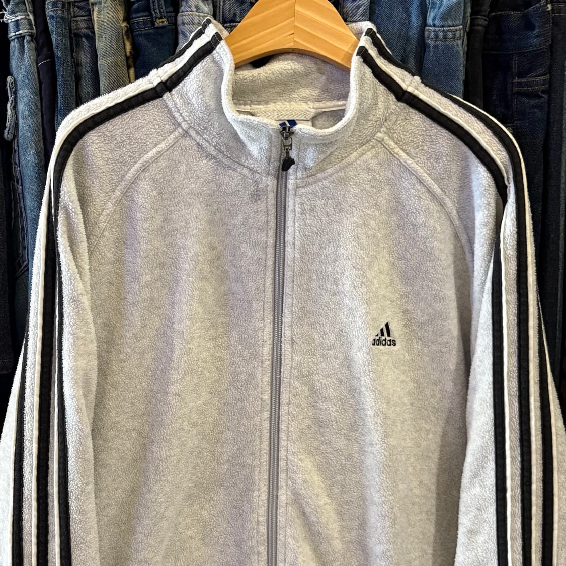 아디다스 그레이 플리스 집업 상품이미지3