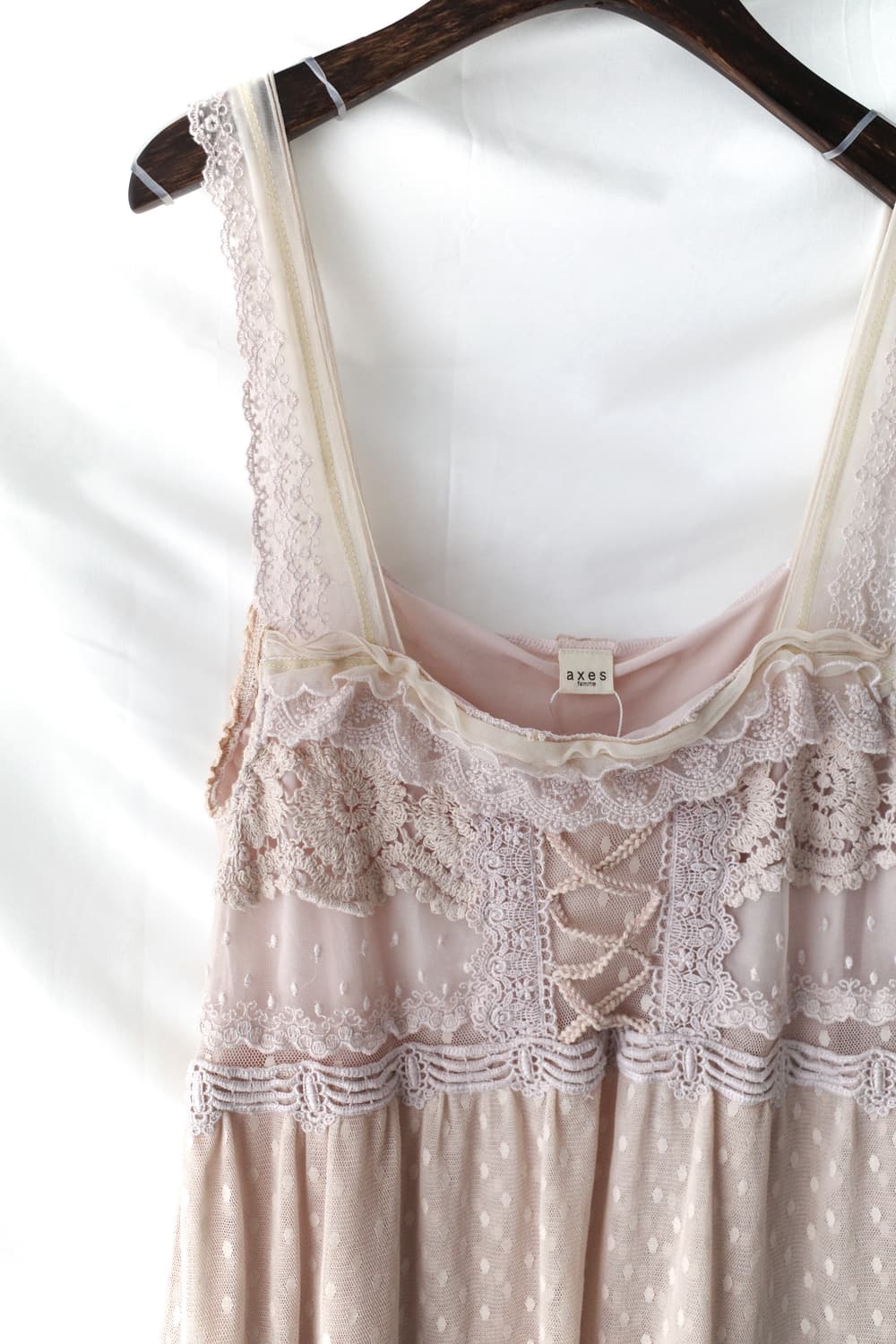 axes femme) lace dot sleeveless 상품이미지3