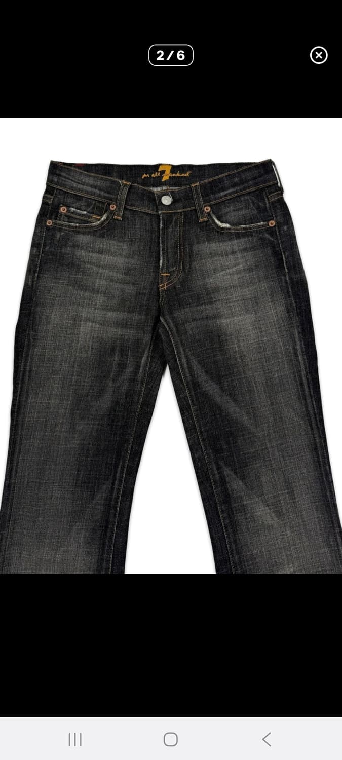 빈티지 7 for all mankind 로우라이즈 부츠컷 데님 팬츠 상품이미지2