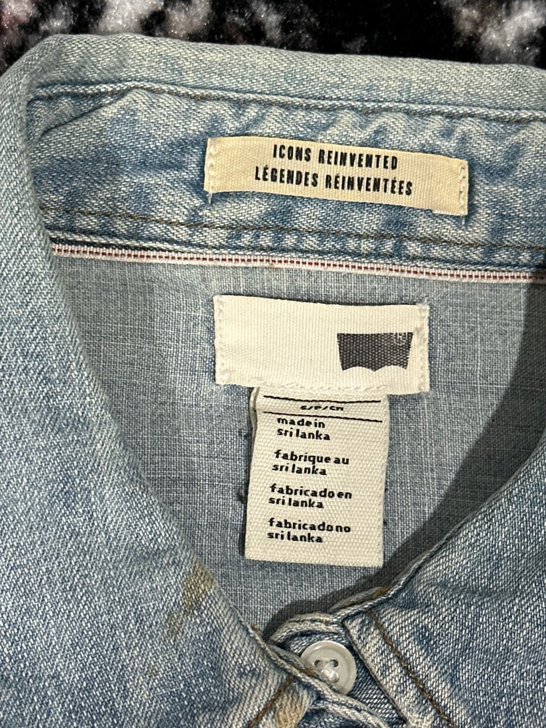 리바이스 데님 웨스턴 스타일 셔츠 상품이미지2