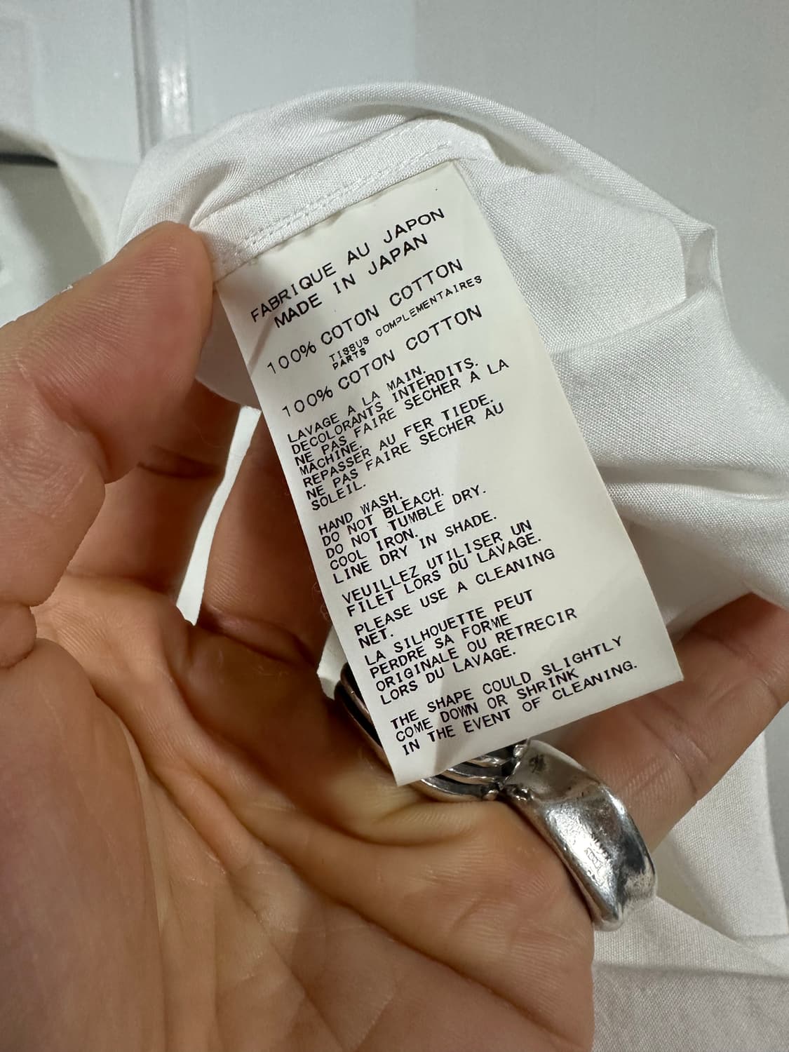 요지야마모토 뿌르 옴므 넥타이 디테일 셔츠 상품이미지4