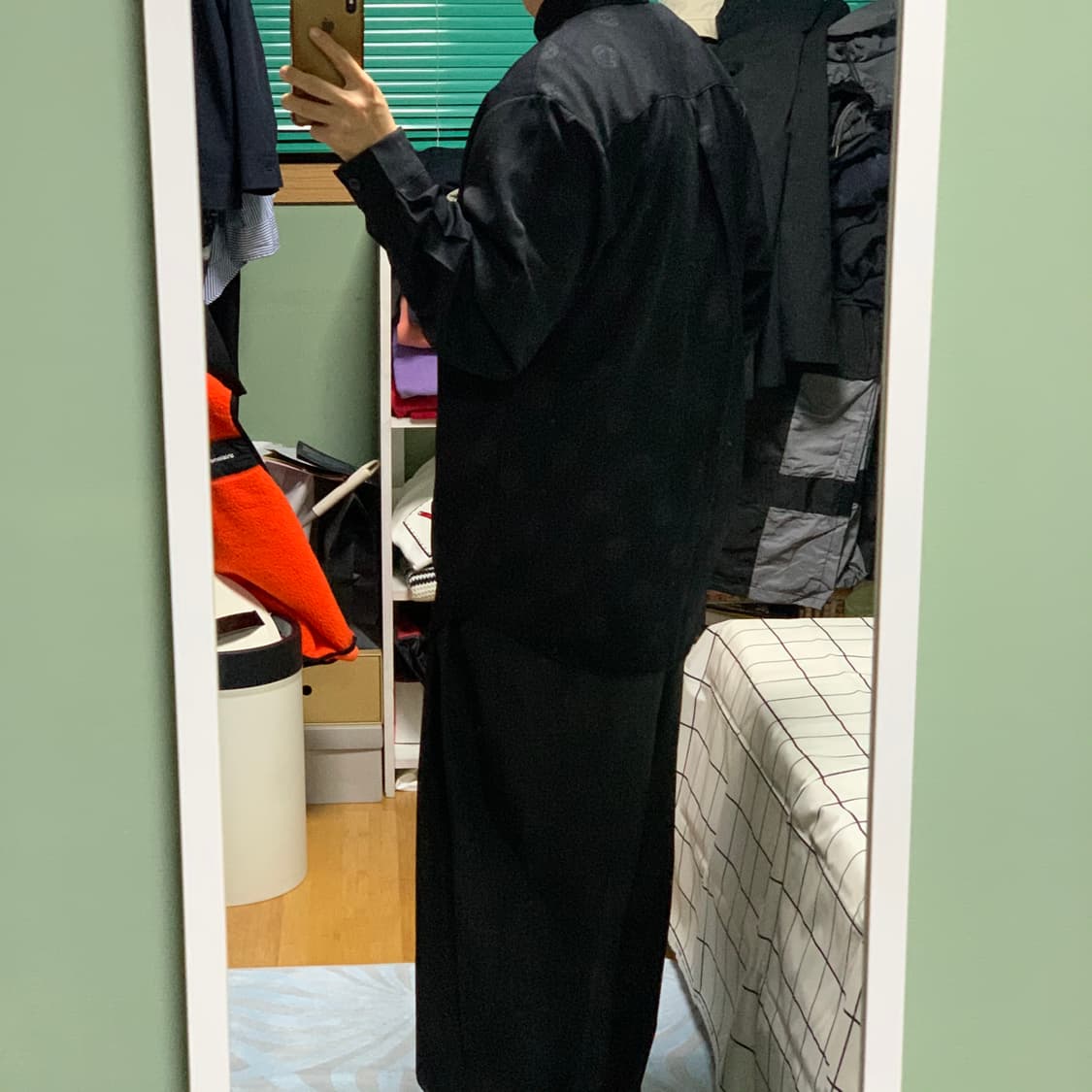 지아니 베르사체 빅로고 블랙 셔츠(정품) 상품이미지4