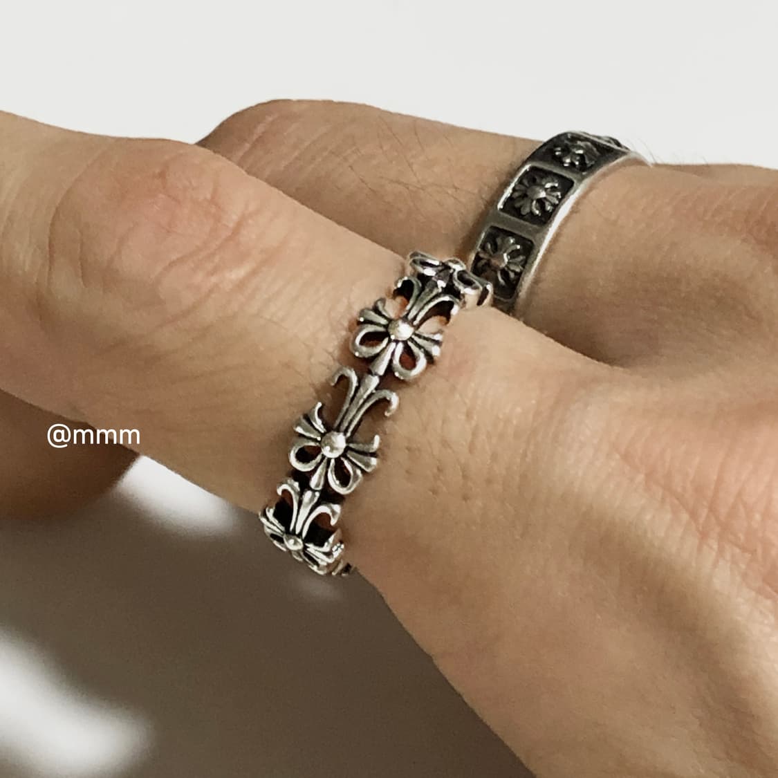 크로스 반지 크롬 오픈링 상품이미지6