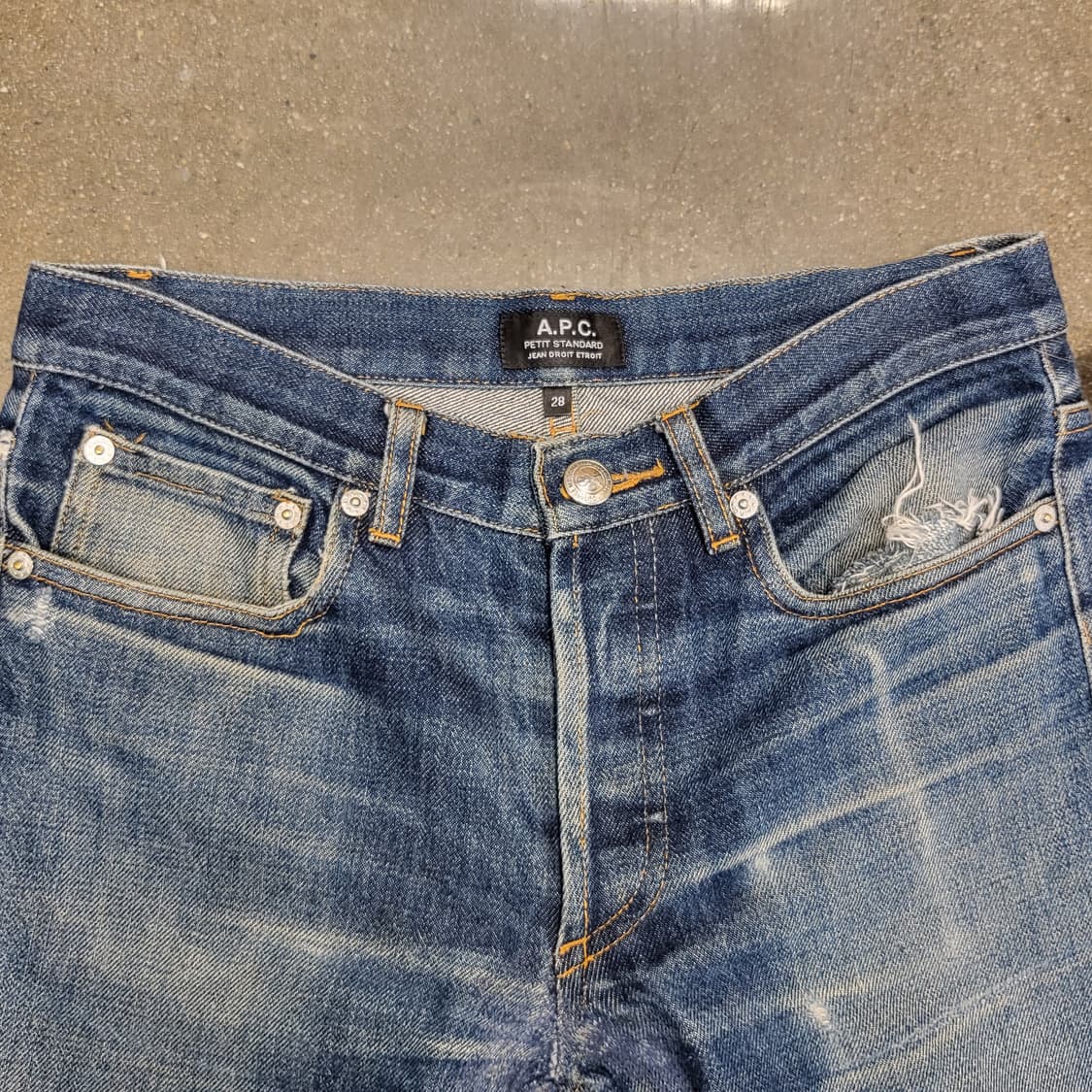 A.P.C. 데님 청바지 워싱진 상품이미지4