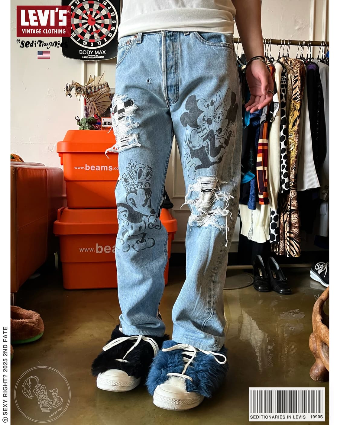 Seditionaries in 1990s Levis 501 Pants 상품이미지1