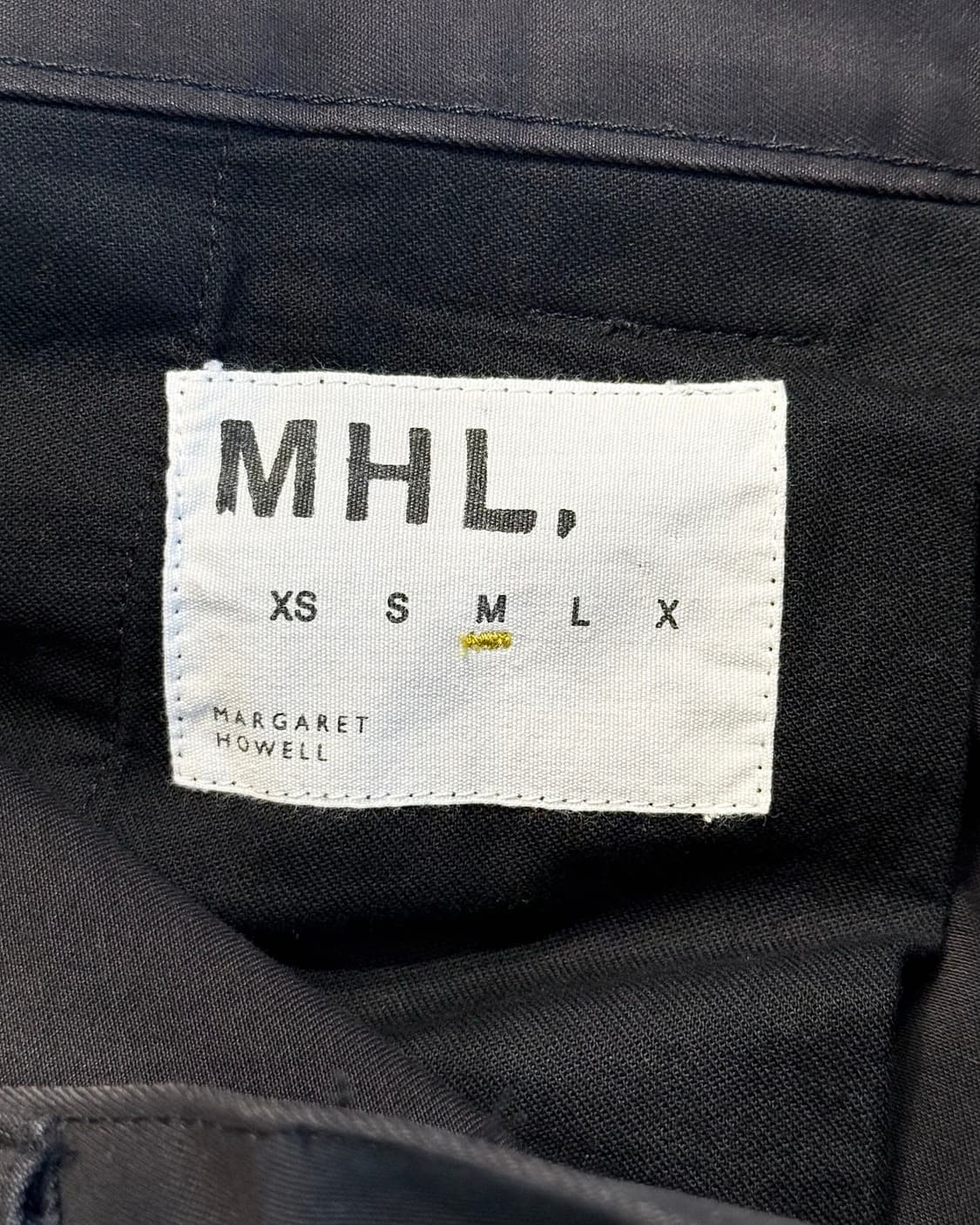 엠에이치엘 블랙 코튼 와이드 팬츠 상품이미지7
