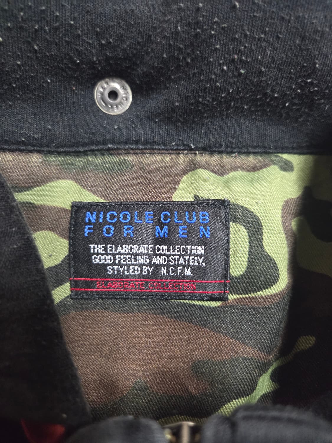 NICOLE CLUB for men 후드집업 블랙 M 조끼스타일 y2k 상품이미지2