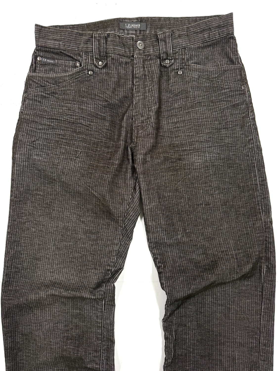 U.P. Renoma 빈티지 스트라이프 데님 팬츠 상품이미지2