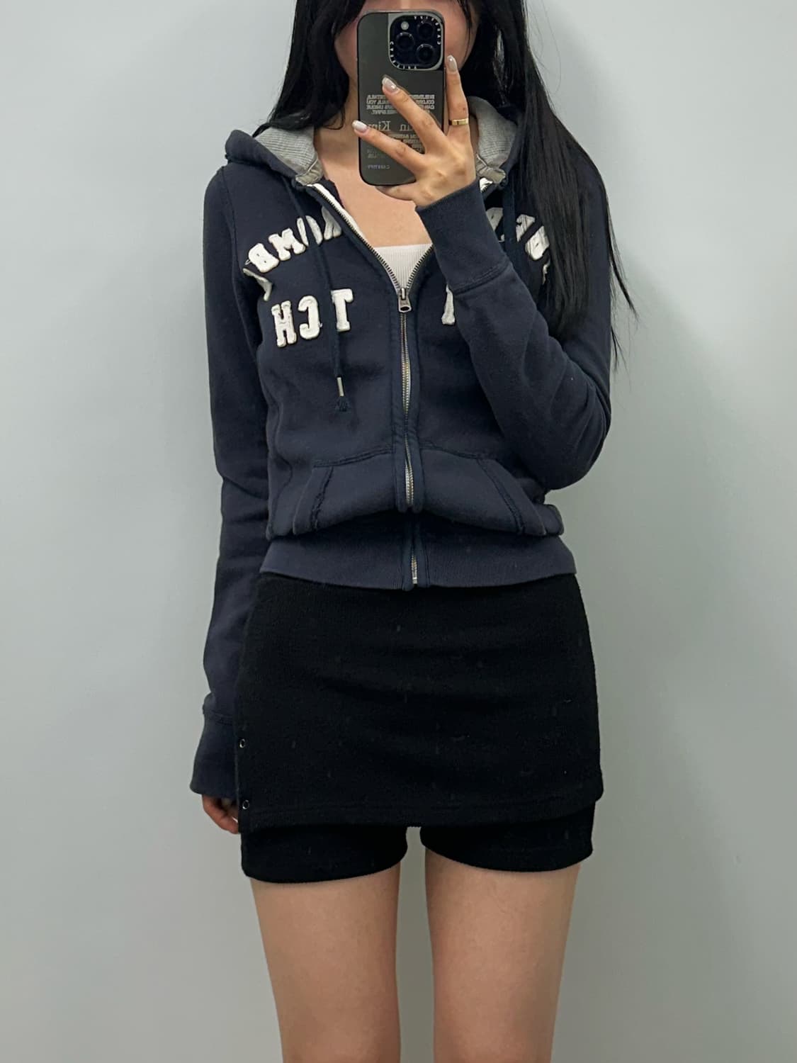 아베크롬비 y2k 와투케 네이비 후드집업 상품이미지1