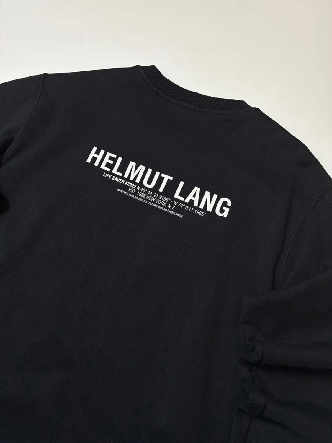 헬무트랭 라이프가드 백로고 크루넥 맨투맨 PN8370 상품이미지2