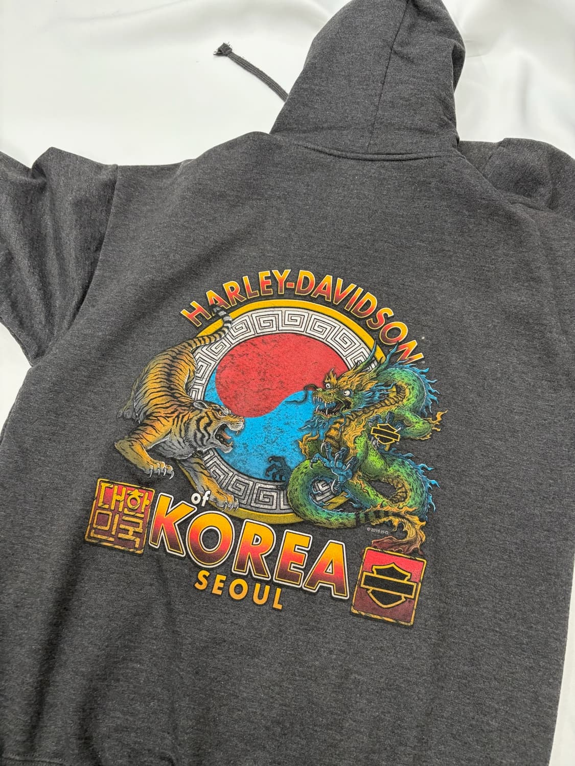 할리데이비슨 코리아 바앤실드 드래곤 후드집업 상품이미지6