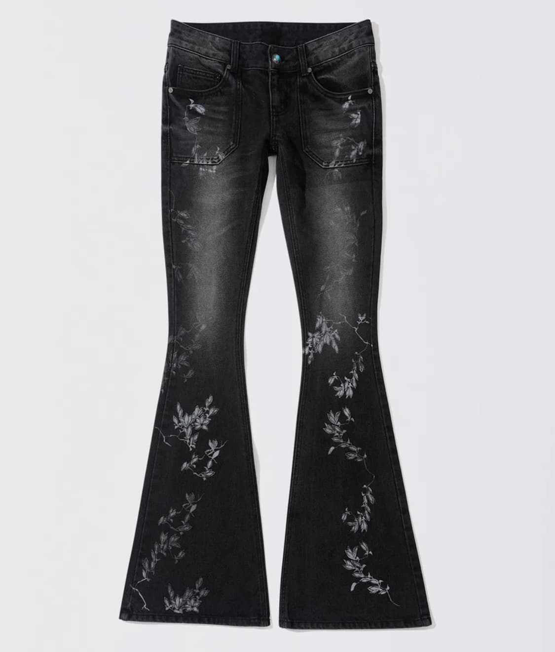 스컬프터 Flocking Bootcut Denim Washed Gray 상품이미지3