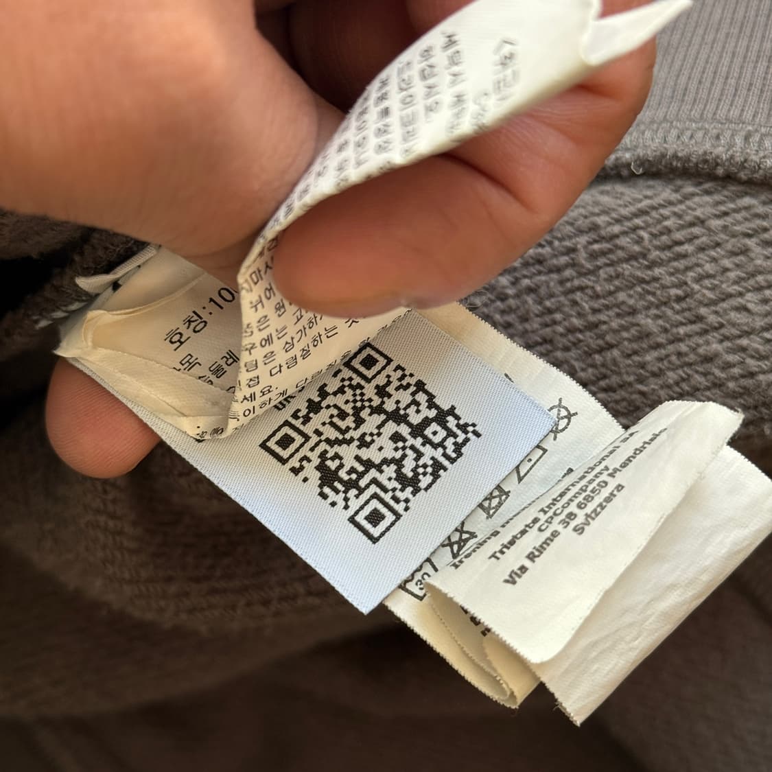 C.P COMPANY 고글 렌즈 반집업 맨투맨 상품이미지7