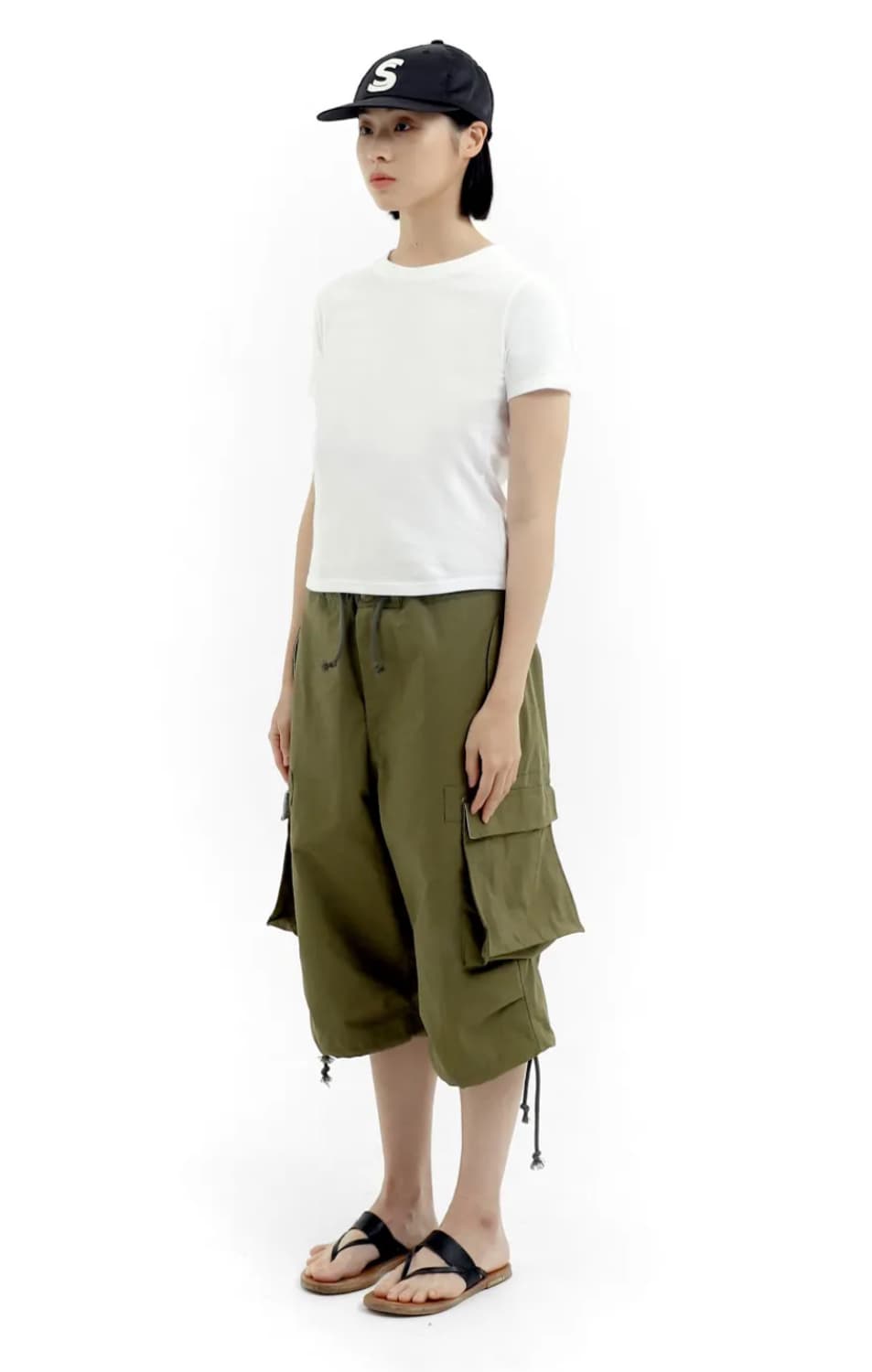 사파리스팟_ Emblem Patch Satin Cap (Black) 상품이미지2