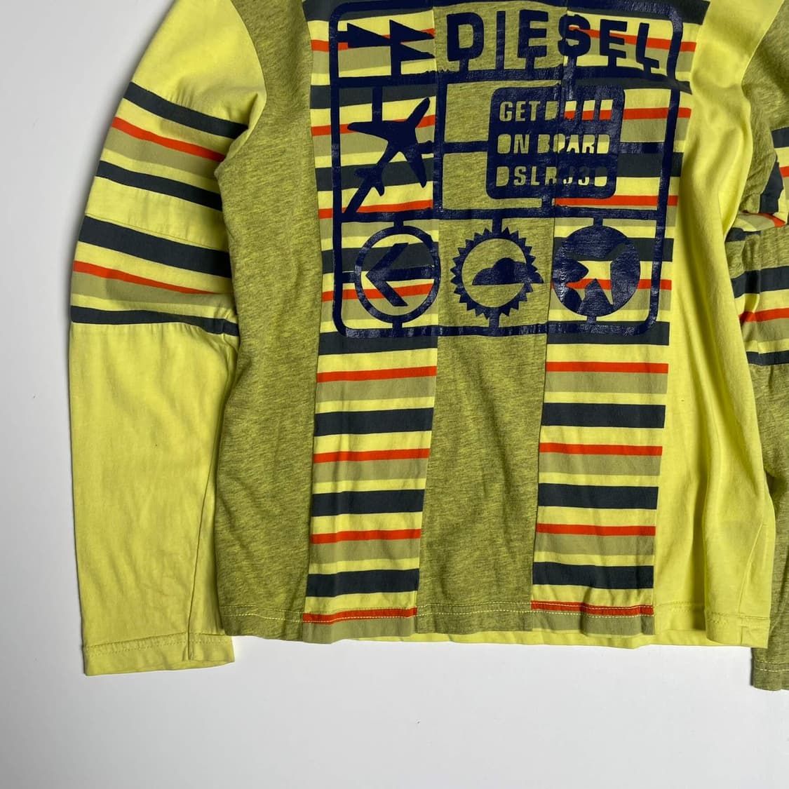 Diesel 스프라이프 엘로우 롱슬리브  상품이미지3