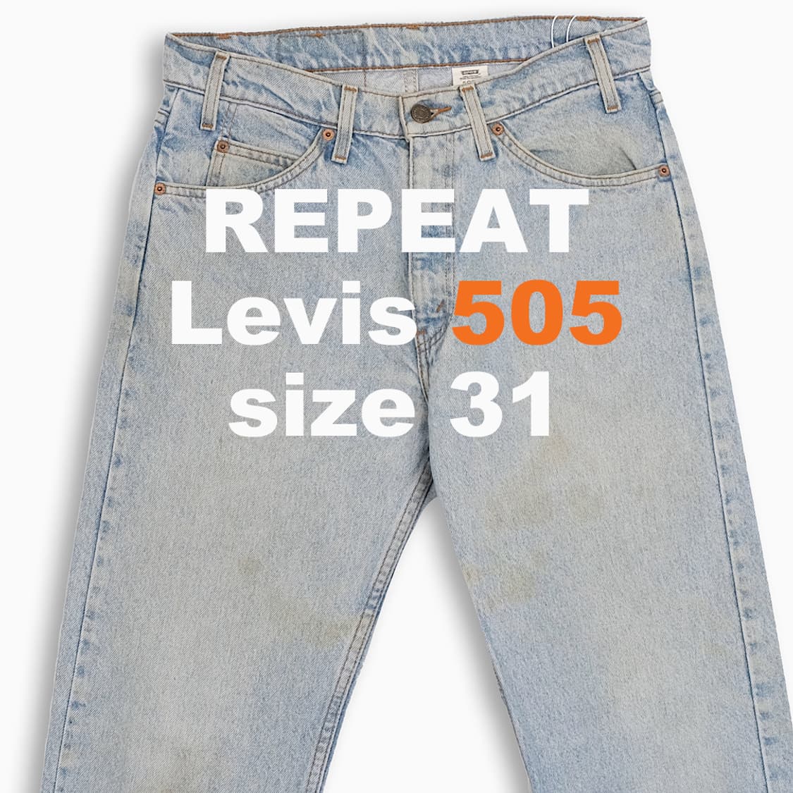 리바이스 505 오렌지탭 연청 90s 31 인치 OR5053270 상품이미지1