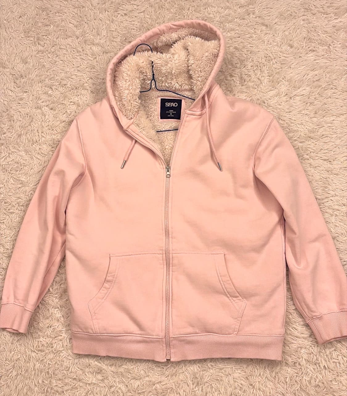 빈티지 스파오 양털 딸기우유 후드집업 상품이미지2