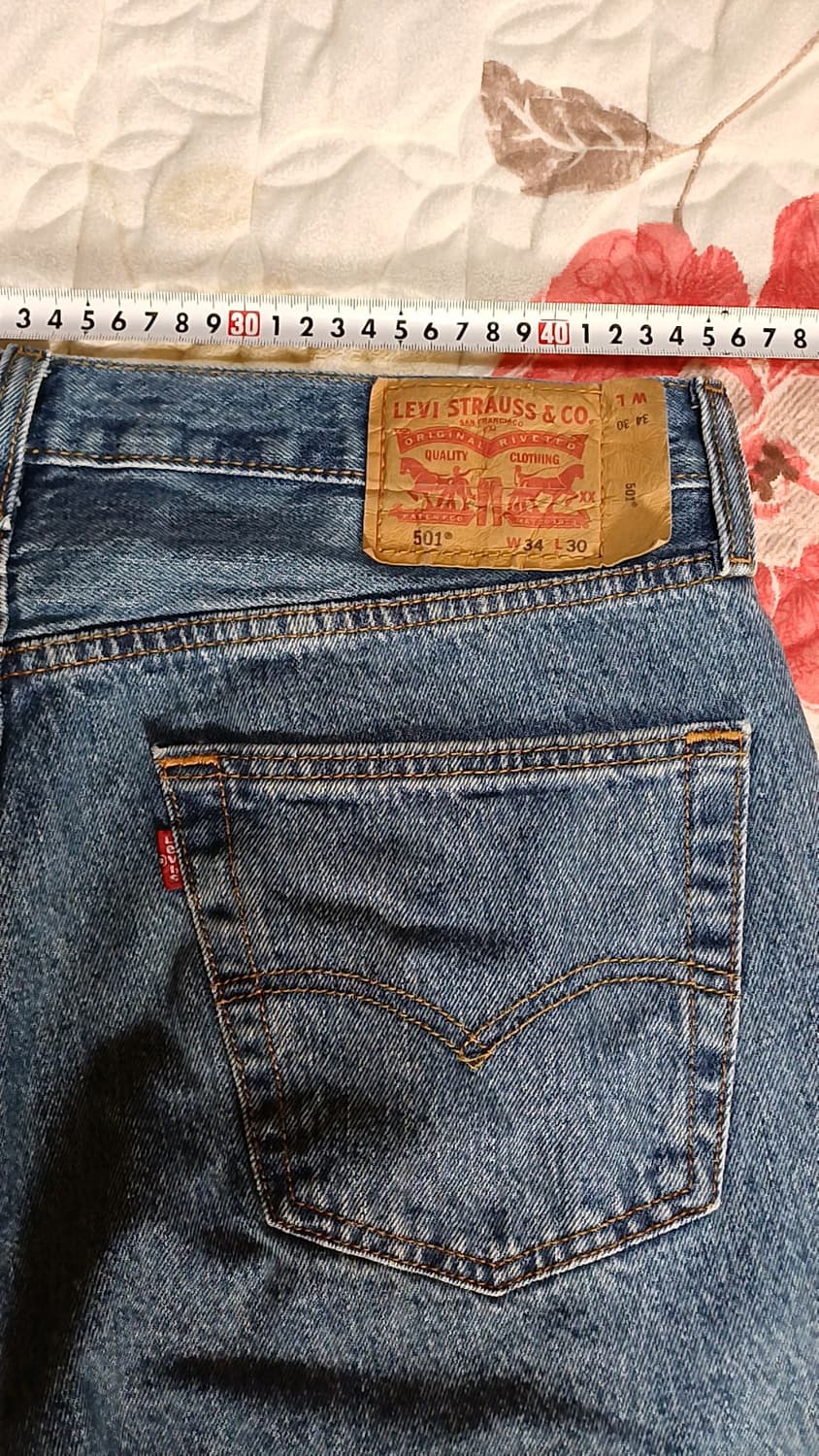 리바이스 501 청바지 34인치 기장105 상품이미지8