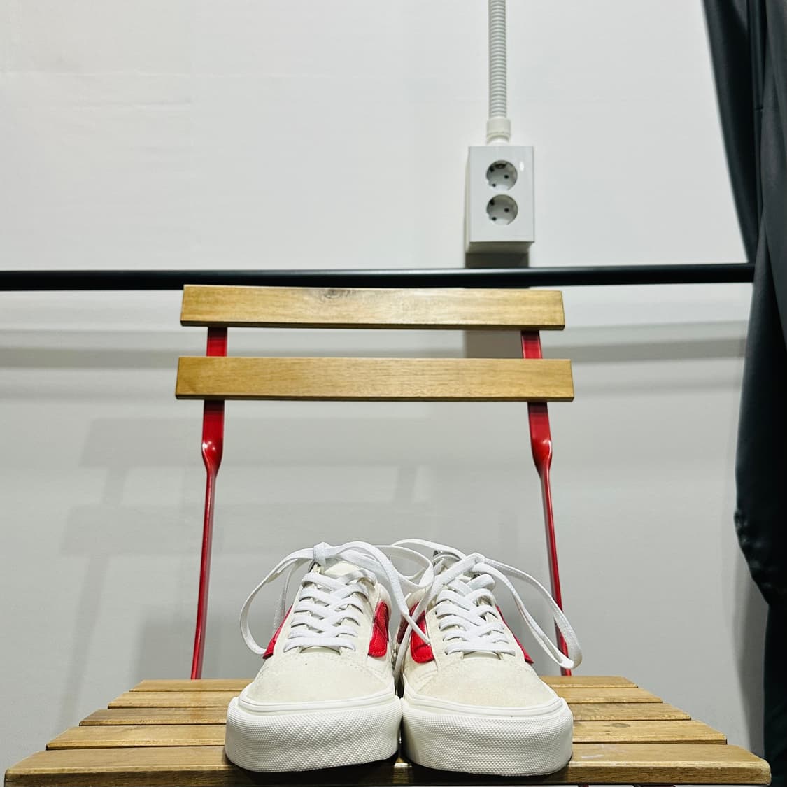 235) 반스 운동화 여성 여자 신발 스타일36 크림슨 레드 상품이미지2